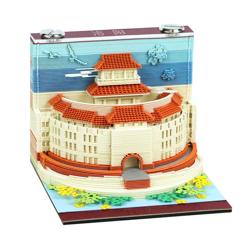 Henan cultural and creative gift customization, Luoyang tourist attraction souvenirs, paper sculpture desktop ornaments, 3D stereoscopic memo pads - Image 4