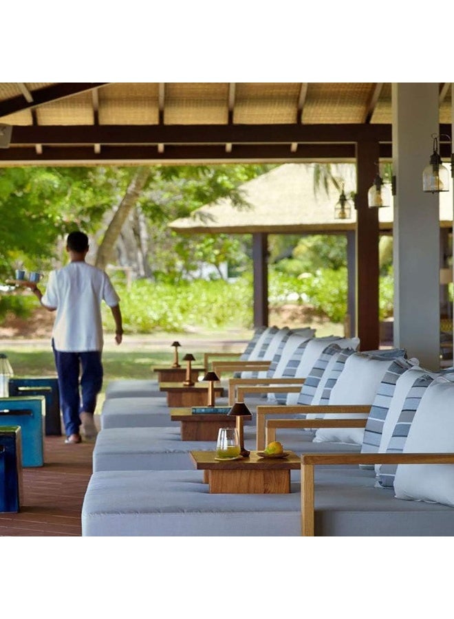 2.4W Dimmable Table Lamp with LED Touch Switch from Ve 2 Com, Rechargeable, Made of Aluminum, Wireless, for Restaurant, Bar, and Cafe, Gold - Image 5