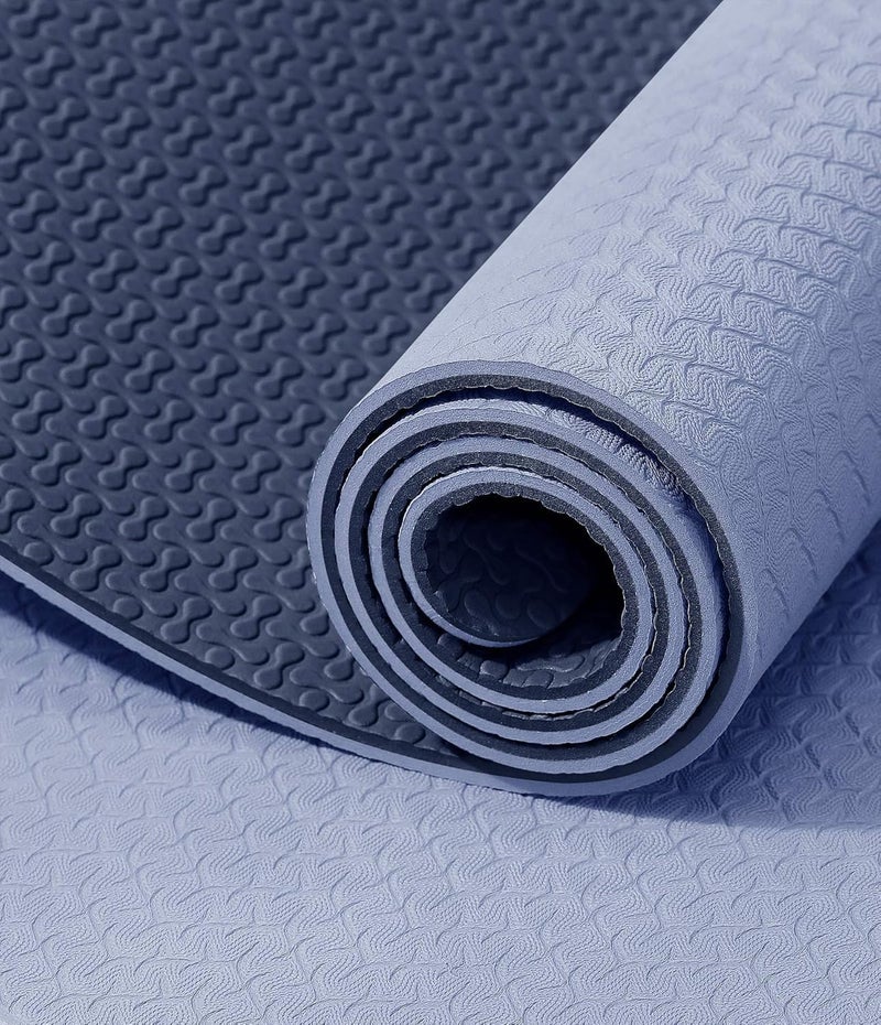 IUGA Yoga Mat Thick Non Slip Anti-tear Pilates Mat Eco Friendly Hot Yoga Mats for Workout & Exercise(72"x 24"x 6mm) - Image 2