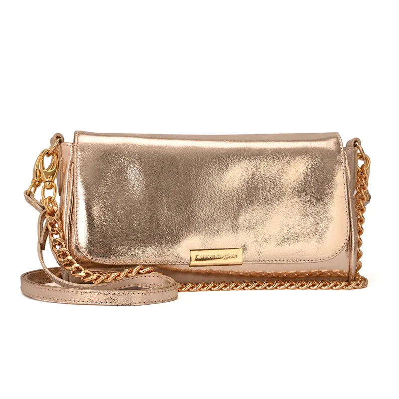 كارمن ستيفنز حقيبة باغيت ذهبية ذهبية