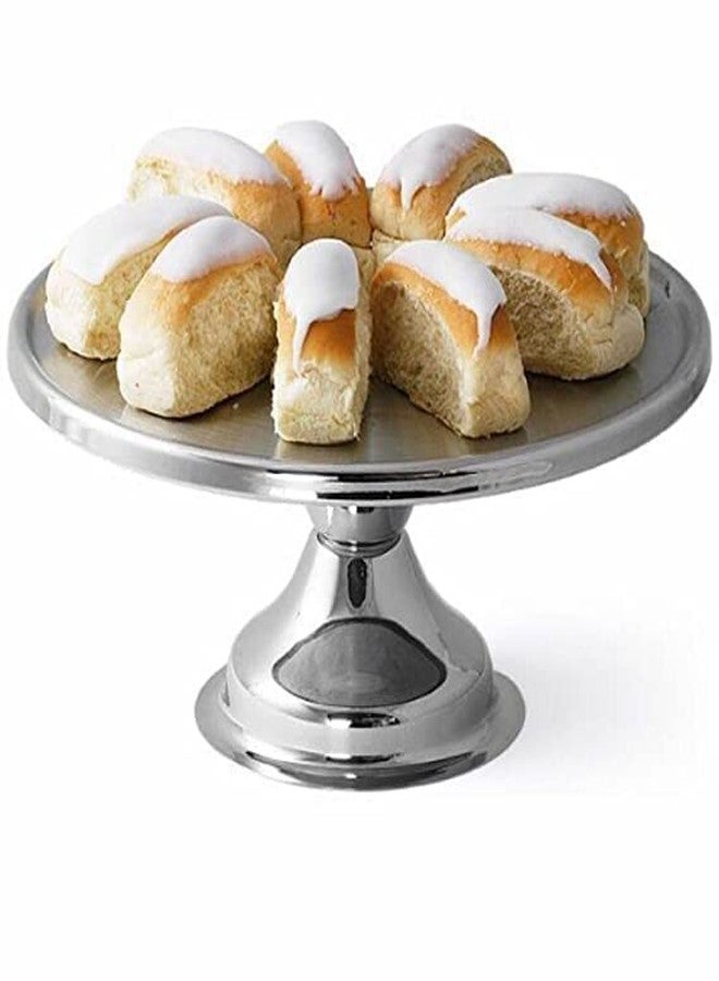 finality Stainless Steel Round Display Decorating Cake Stand for Cake Cutting,13 Inches Diameter - Pizza Dessert Cupcake Pies Muffins Stand - Image 4