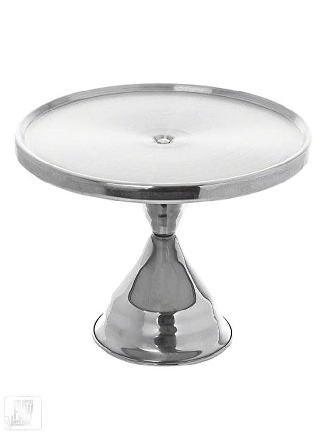 finality Stainless Steel Round Display Decorating Cake Stand for Cake Cutting,13 Inches Diameter - Pizza Dessert Cupcake Pies Muffins Stand - Image 1