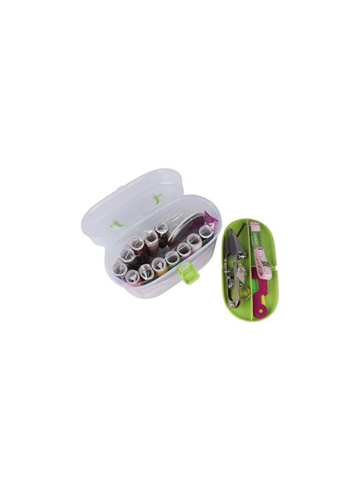 Portable Mini Travel Sewing Box With Needle Threads Sewing Kits Multicolour Design may vary. - Image 5