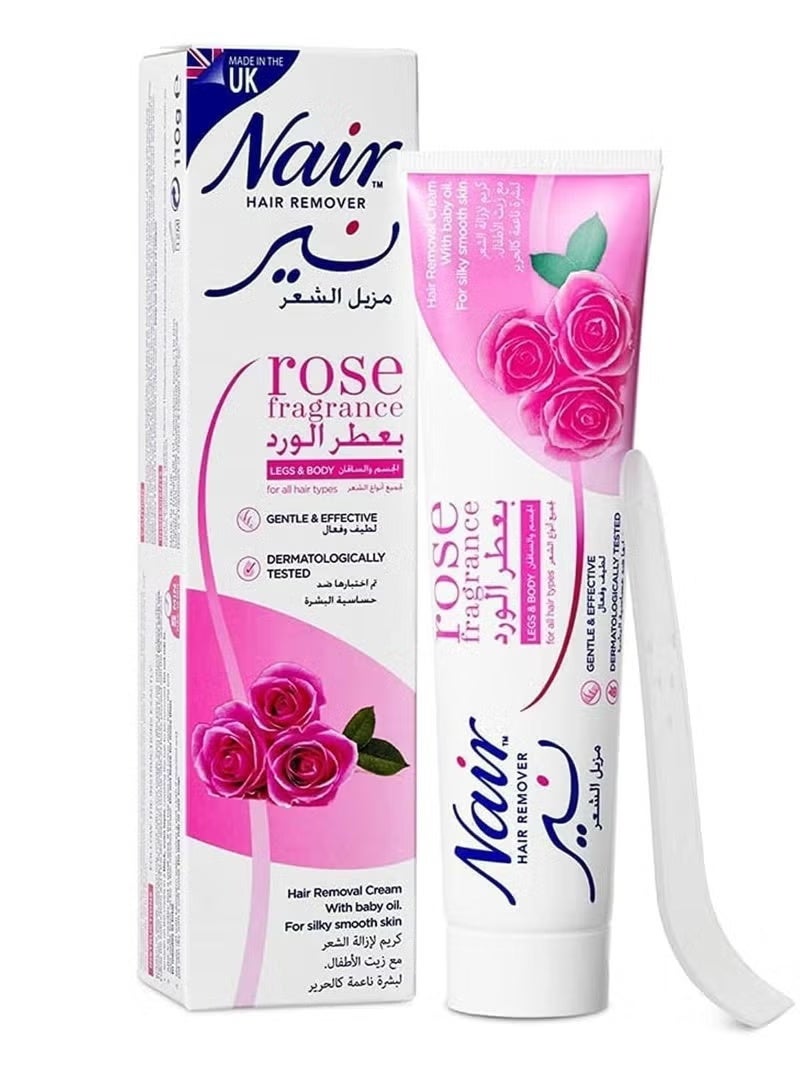 Nair Cream for hair removal With Rose Fragrance - 110 gm - Image 1