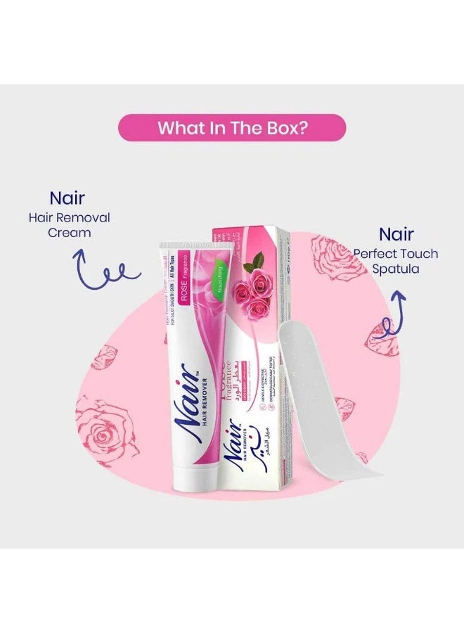 Nair Cream for hair removal With Rose Fragrance - 110 gm - Image 3