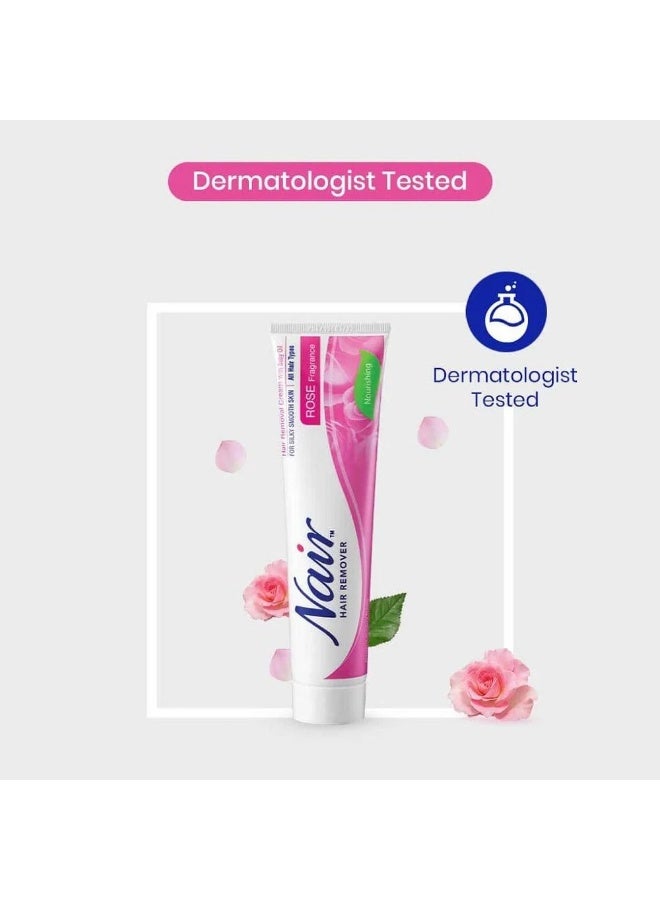 Nair Cream for hair removal With Rose Fragrance - 110 gm - Image 4