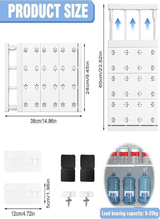 Deoxys Expandable Closet Shelf Wall-Mounted Storage Rack Adjustable Closet Rod Divider Separator Space Saving for Cabinet Wardrobe Cupboard Kitchen Pantry Cupboard - Image 5