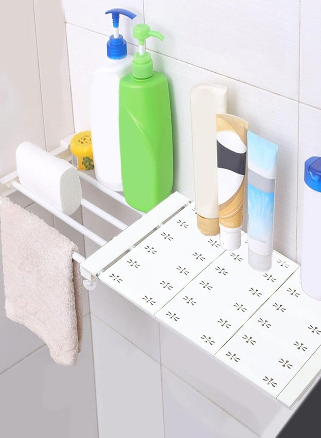 Deoxys Expandable Closet Shelf Wall-Mounted Storage Rack Adjustable Closet Rod Divider Separator Space Saving for Cabinet Wardrobe Cupboard Kitchen Pantry Cupboard - Image 1