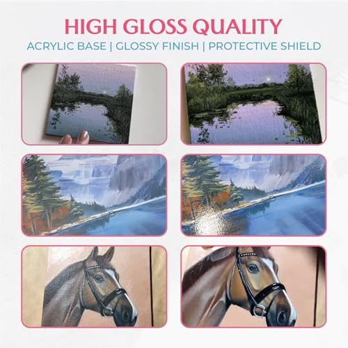 GRANOTONE Clear Coat Acrylic High Gloss Varnish Finish 3.38 fl oz Non Yellowing Non Toxic Anti Crazing 100 ML for Pro Artists Hobby Painters and Kids Made in India - Image 4