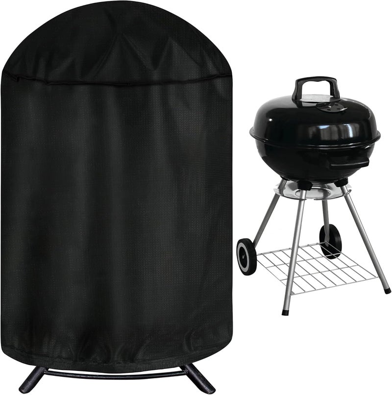 iCOVER Round Grill Cover, 29" Dia x 38" H Dome Smoker Cover, Waterproof Charcoal Kettle Grill Cover, UV Resistant BBQ Cover, Outdoor Barbecue Cover for Weber Char-Broil, Brinkmann and More Simple multi-feature practical build - Image 1