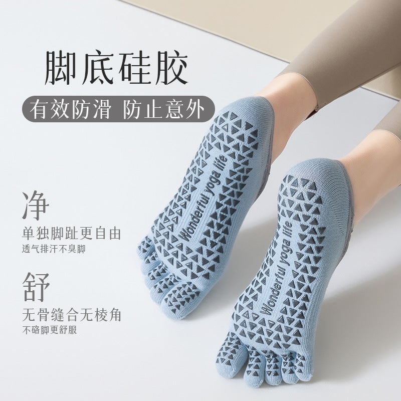 5-Toe Yoga Pilates Socks - Image 3