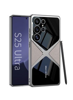 GKK Luxury Leather Case for Samsung Galaxy S25 Ultra (2025) ,Electroplated with Camera Protected and Pen Slot Design Support Wireless Charging - Pen Not Included  - Image 1