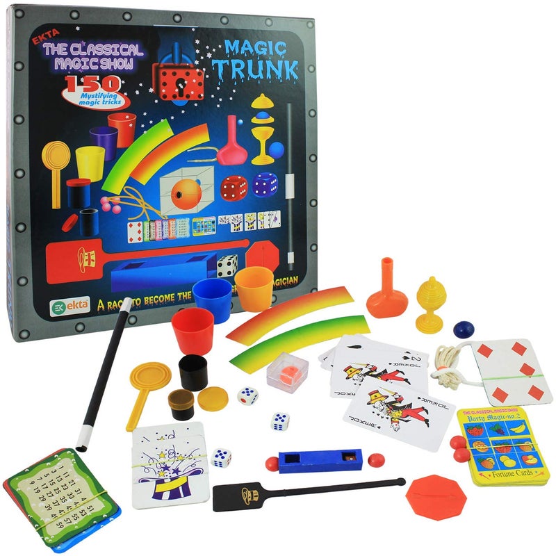 Ekta Plastic Magic Trunk - The Classical Magic Show, Multi Color, Kids - Image 1