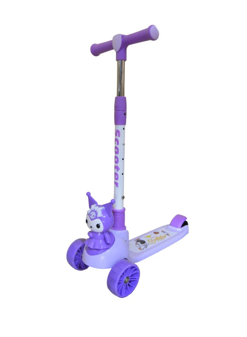 Scooter  Kids Purple Scooter with Fun Character – Safe & Durable Ride for Children - Image 1