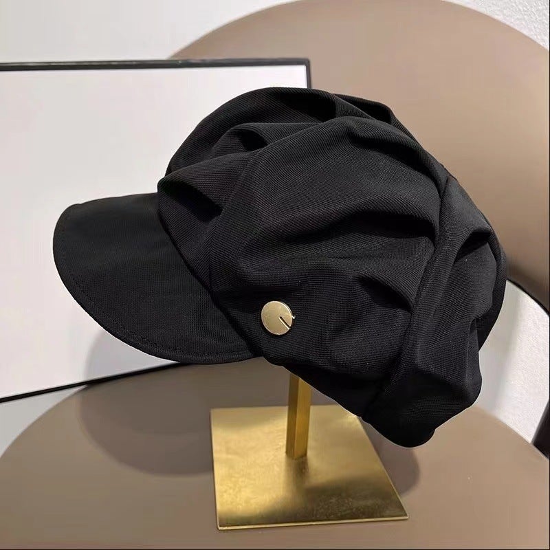 Ladies Cloud Beret Wrinkle-Resistant Petite Visor Khaki - Image 3