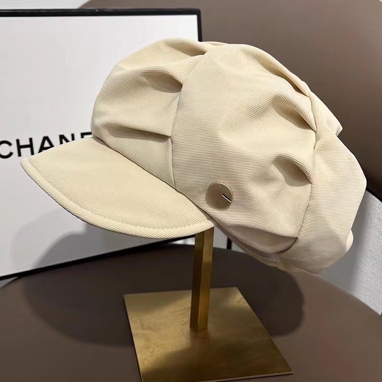 Ladies Cloud Beret Wrinkle-Resistant Petite Visor Khaki - Image 2