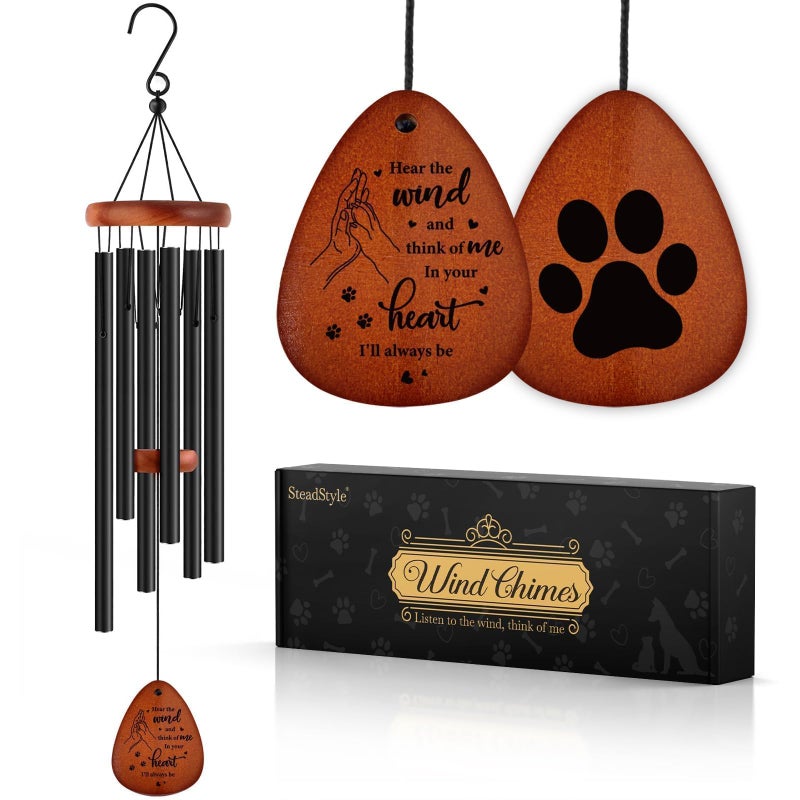 SteadStyle Pet Memorial Gifts for Dogs Dog Memorial Pet Memorial Wind Chime Loss of a Dog Sympathy Gift in Memory of Dogs Cats GiftsRemembrance Bereavement Gift 255 in