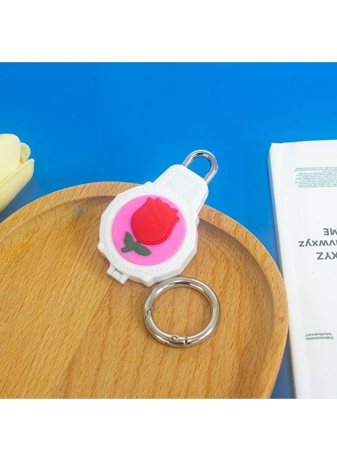 Generic - For Apple For Apple Airtag Anti-lost Device Wire Security Lock PC Waterproof Protective Case Cute Cartoon Shell-Color:White Pumpkin (Q81A) - Image 1