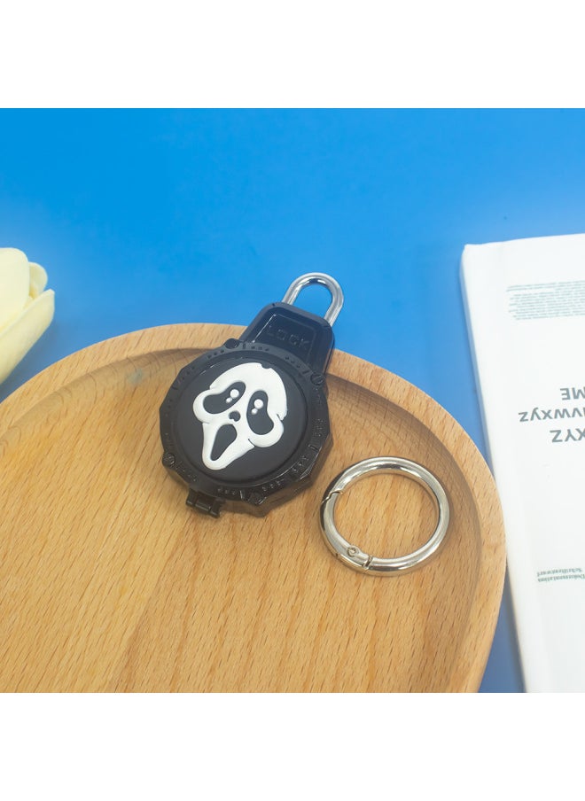 Generic - For Apple For Apple Airtag Anti-lost Device Wire Security Lock PC Waterproof Protective Case Cute Cartoon Shell-Color:White Pumpkin (Q81A) - Image 1