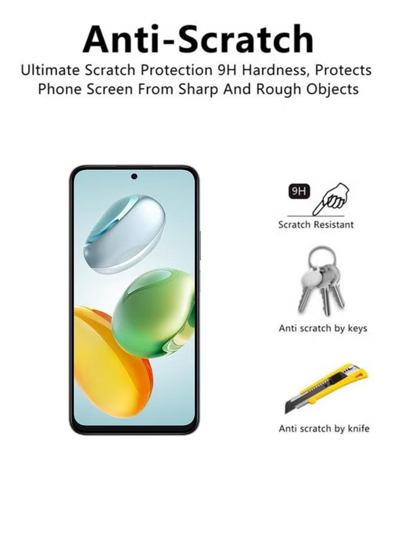 URBBKING Honor X7c Screen Protector | Tempered Glass Compatible with Honor X7c | Screen Protector Full HD Quality Tempered Glass Anti-Scratch Edge to Edge Coverage with Easy Installation Kit - Black - Image 2