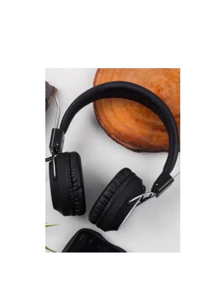 SODO - SD-1001 Dual Mode "Bluetooth-FM - sd card -Wireless Headphone - Black - Image 1