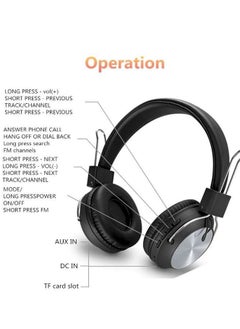 SODO SD-1001 Dual Mode "Bluetooth-FM - sd card -Wireless Headphone - Black  - Image 2