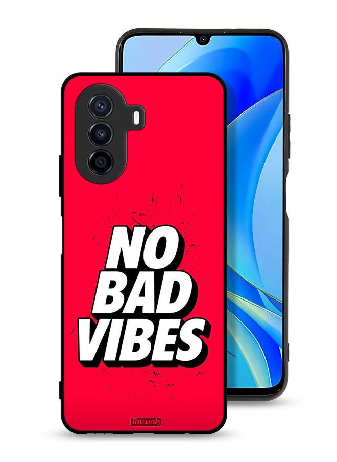 Tolwak Huawei nova Y70 Protective Case Cover No Bad Vibes  - Image 1