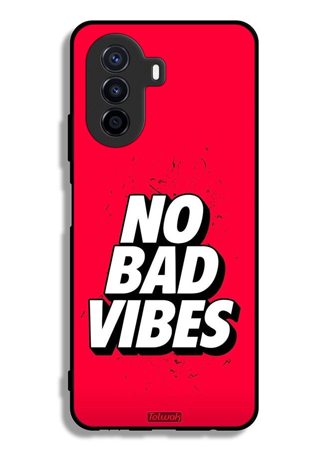 Tolwak Huawei nova Y70 Protective Case Cover No Bad Vibes  - Image 2