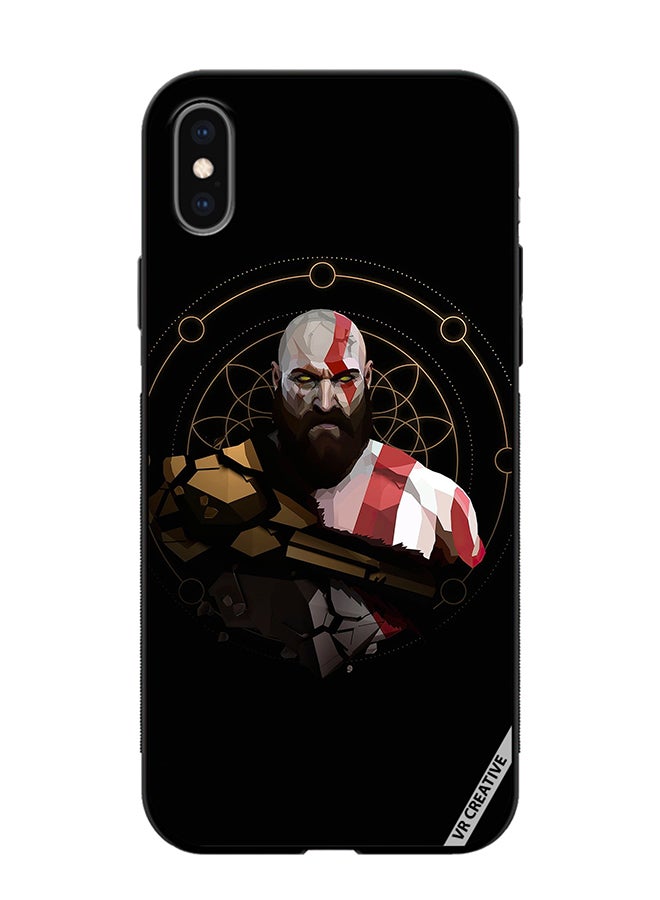 VR CREATIVE Protective Case Cover For Apple iPhone X/XS God Of War, Kratos Design Multicolour - Image 1