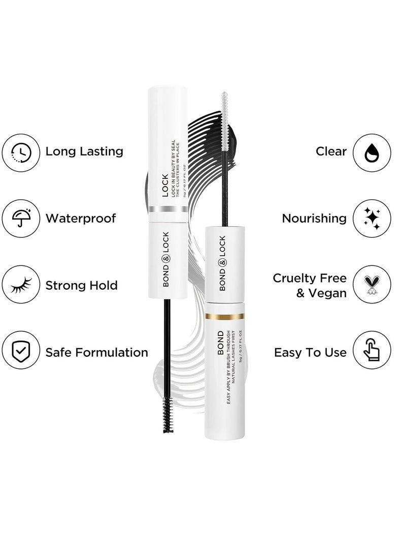 BEYELIAN BEYELIAN Lash Bond and Seal, Cluster Lash Glue for Individual Cluster Lashes DIY Eyelash Extensions Latex Free Aftercare Sealant with Mascara Wand Super Strong Hold 72 Hours  - Image 2