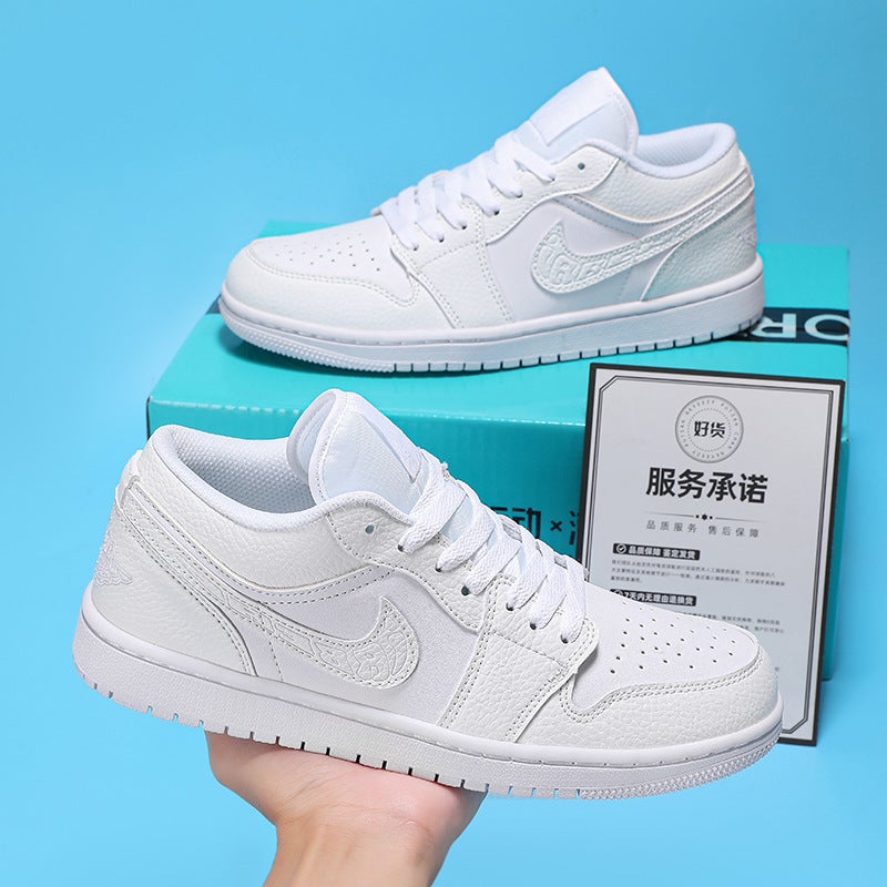 Putian Aj Men'S Shoes Black And White Panda Men'S Aj1 Low-Top All-White Air Force One Women'S Plate Shoes - Image 2