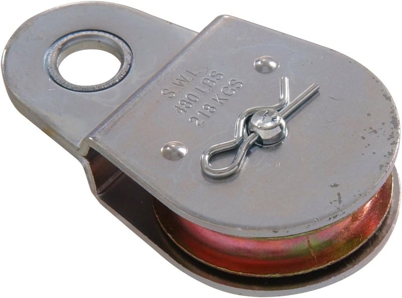 Single Sheave Fixed Pulley 2", Zinc Finish