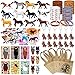 Winrayk 110Pcs Horse Birthday Party Favors Supplies NonWoven Gift Bags Mini Figurines Make Your Own Stickers Gifts Toys Kids Western Cowboy Cowgirl Farm Animals Horse Birthday Party Supplies Decor - Image 4