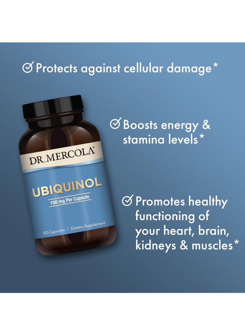 Dr. Mercola Ubiquinol 100 mg Per Capsule, 90 Capsules, Dietary Supplement  - Image 4