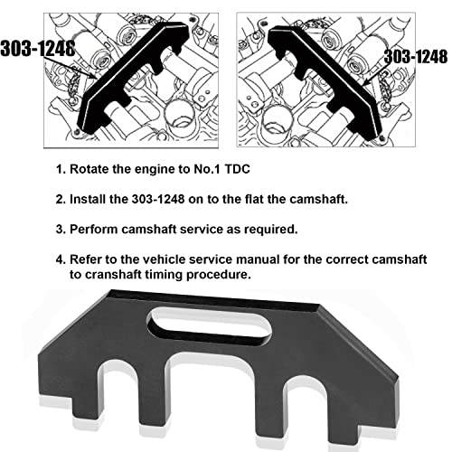 Bestong Camshaft Holding Tool Timing Alignment Holder Tool Compatible with Ford Lincoln Mercury 3.5L 3.7L 4V Engines Replace 303-1248 303-1530 OTC 6682 with Tension Tool - Image 3