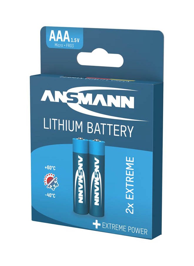 ANSMANN 2X AAA Extreme Lithium Battery   Extreme Lithium Batteries  Professional  Industrial Demand Outdoor Smoke Detectors 10 Years Shelf Life  - Image 2