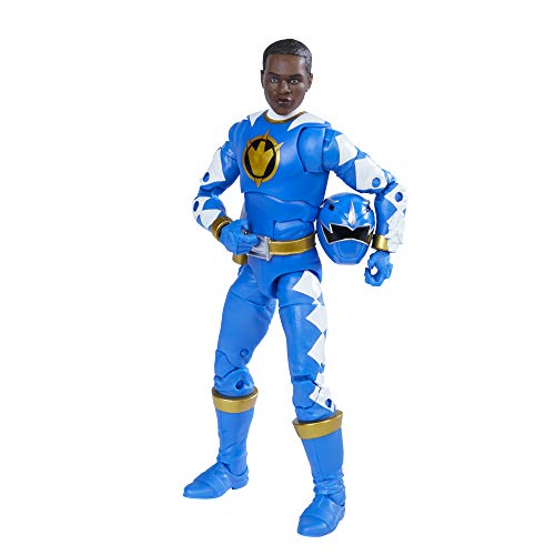 Power Rangers Lightning Collection Dino Thunder Blue Ranger 6-Inch Premium Collectible Action Figure Toy with Accessories - Image 4