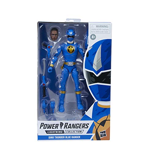 Power Rangers Lightning Collection Dino Thunder Blue Ranger 6-Inch Premium Collectible Action Figure Toy with Accessories - Image 2
