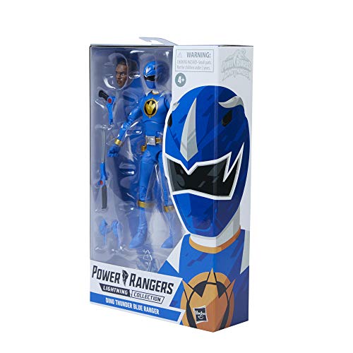 Power Rangers Lightning Collection Dino Thunder Blue Ranger 6-Inch Premium Collectible Action Figure Toy with Accessories - Image 3