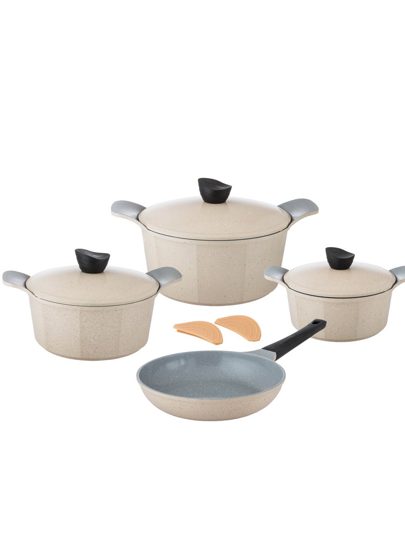 LAHOYA - 9-piece cookware set made of high-quality granite with Korean materials and specifications and Saudi industry - Image 1
