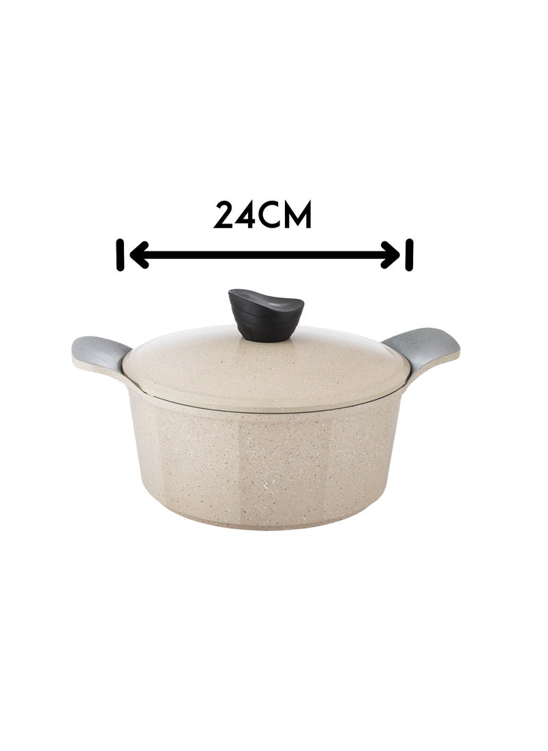 LAHOYA - 9-piece cookware set made of high-quality granite with Korean materials and specifications and Saudi industry - Image 1