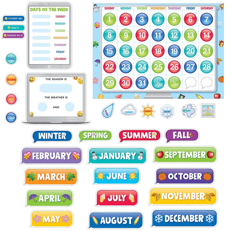 Creative Teaching Press CTP Bulletin Board Academic Calendar, Classroom Decoration, 67 Pieces (Creative Teaching Press 2649) - Image 3