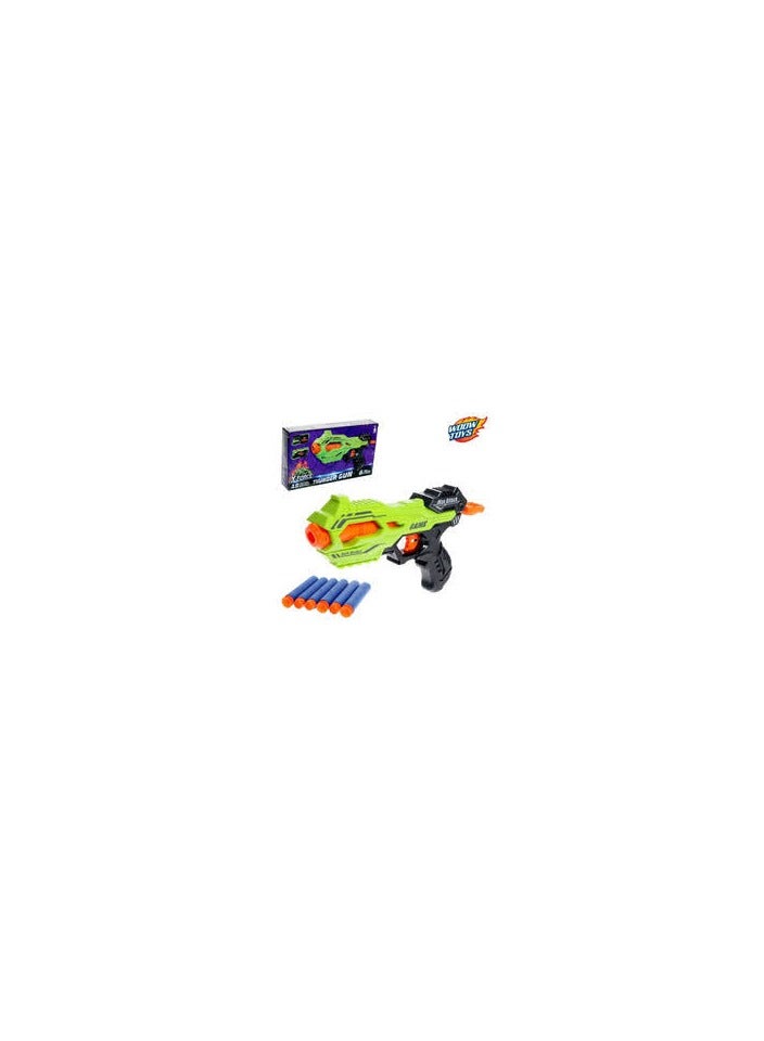 GUN Eid game for boys, a sponge bullet gun for children's safety with 6 sponge bullets - Image 5