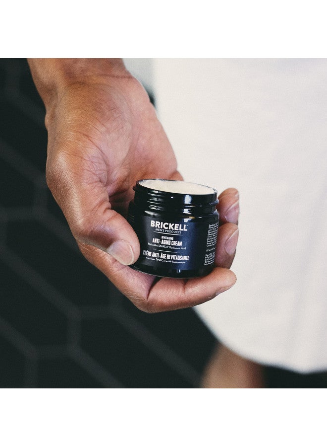 Brickell Men's Products Brickell Men's Revitalizing Anti-Aging Cream For Men, Face Moisturizer For Face To Reduce Fine Lines and Wrinkles, Natural and Organic Anti Wrinkle Night Face Cream, 2 Ounce, Scented - Image 4