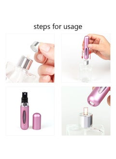 ZCM-HAPPY 6-piece refillable perfume spray bottle set portable spray bottle glossy 5ml  - Image 2
