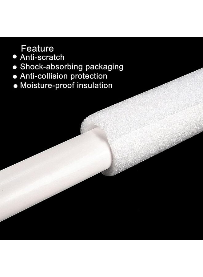 أنابيب عزل الأنابيب، أنابيب رغوية معزولة للحفاظ على الحرارة، لدعم قبضة المقبض، لأنابيب المياه وأنابيب تكييف الهواء 3.28 قدم - Image 4