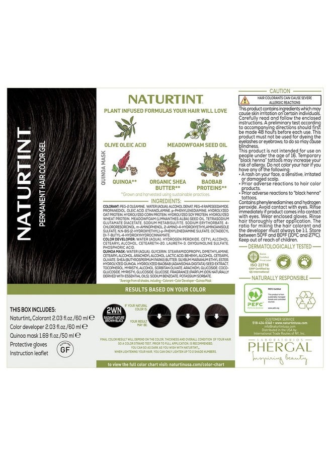 NATURTINT Permanent Hair Color 2Wn Radiant Nature Brown Black (Pack Of 1) Ammonia Free Vegan Cruelty Free Up To 100% Gray Coverage Long Lasting Results (Packaging May Vary)  - Image 4