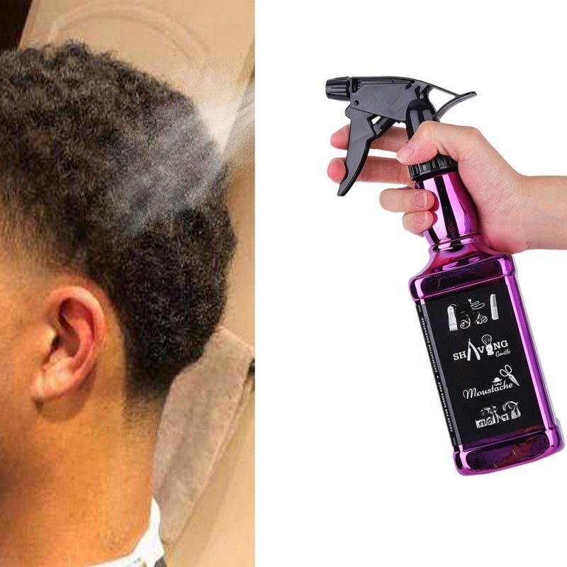 Hairdressing Spray Bottle 500ml Rose Red Durable ABS Material Adjustable Fine Mist Sprayer - Comfort Grip Design Barber Water Sprayer for Home Salon And Gardening Use - Image 1