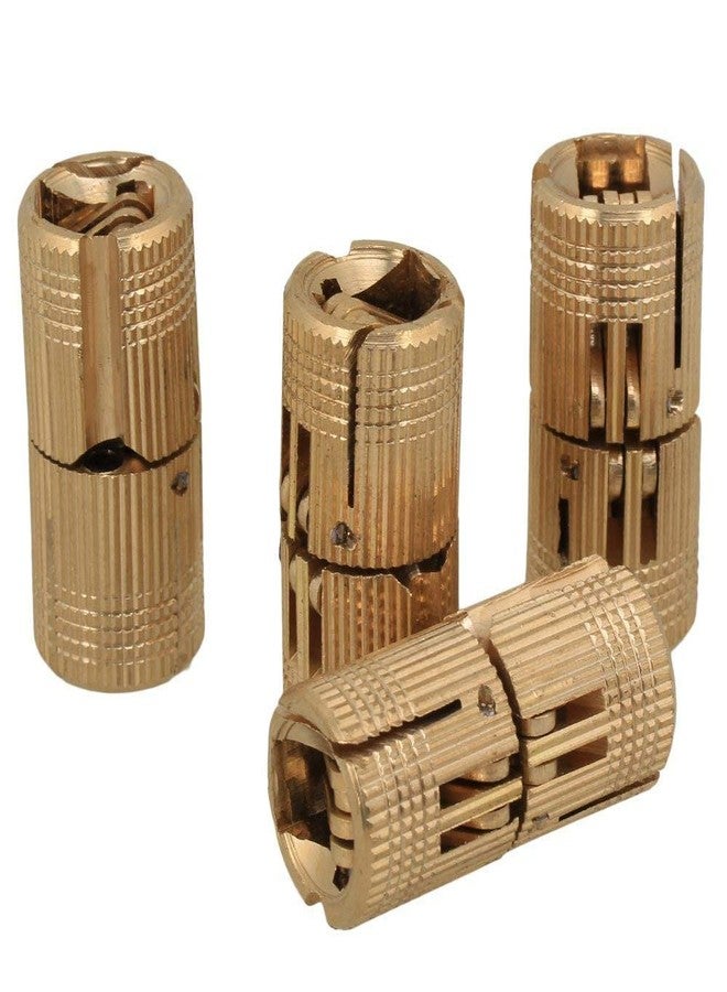 Doublelife 4PCS Copper Hidden Invisible Concealed Copper Barrel Hinge 14mm DIY for Wooden Doors, Cabinet Doors - Image 2