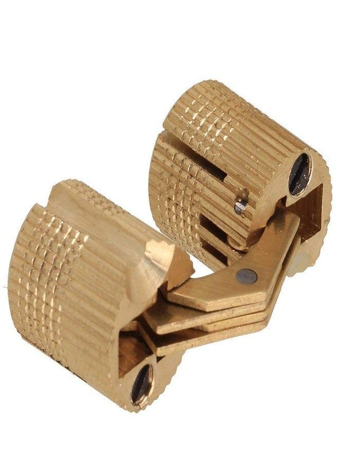 Doublelife 4PCS Copper Hidden Invisible Concealed Copper Barrel Hinge 14mm DIY for Wooden Doors, Cabinet Doors - Image 3